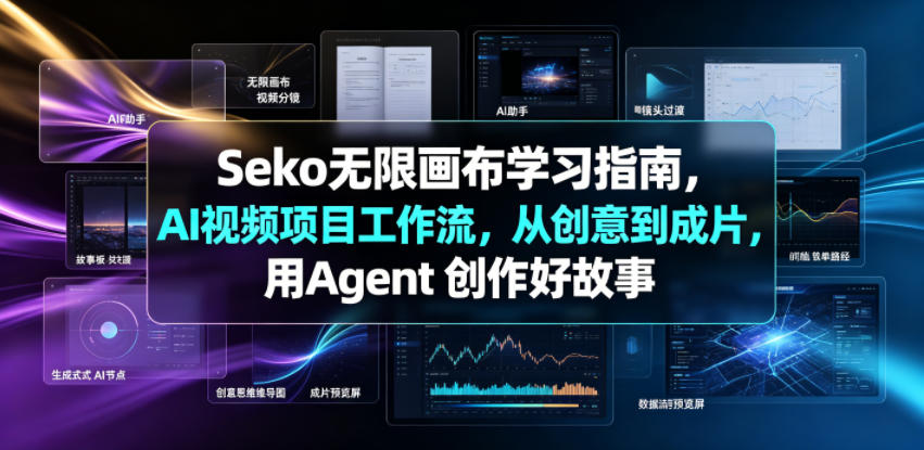 Seko无限画布学习指南，AI视频项目工作流，从创意到成片，用Agent 创作好故事-点子口袋网