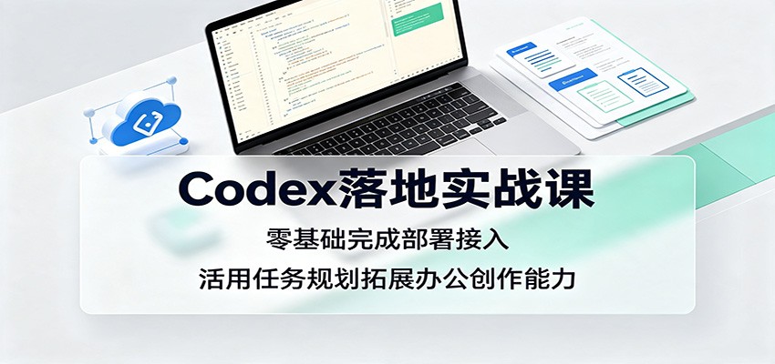 Codex落地实战课：零基础完成部署接入，活用任务规划拓展办公创作能力-点子口袋网