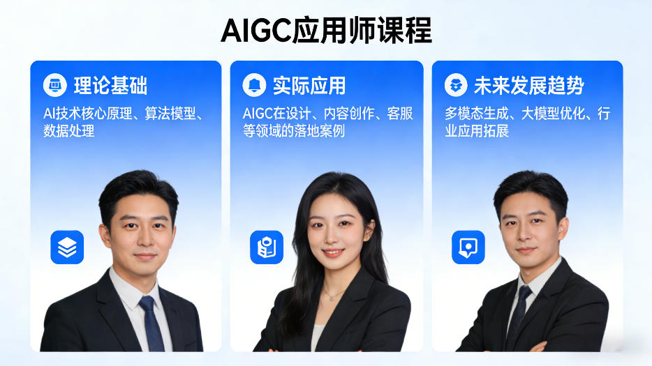 AIGC应用师课程，覆盖了AI技术的理论基础、实际应用、以及未来发展趋势(更新)-点子口袋网