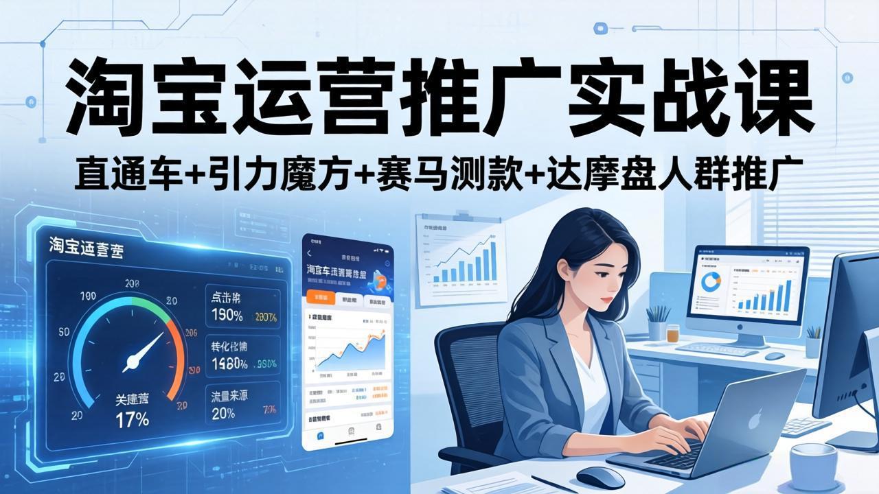 淘宝运营推广实战课(更新26年4月-点子口袋网
