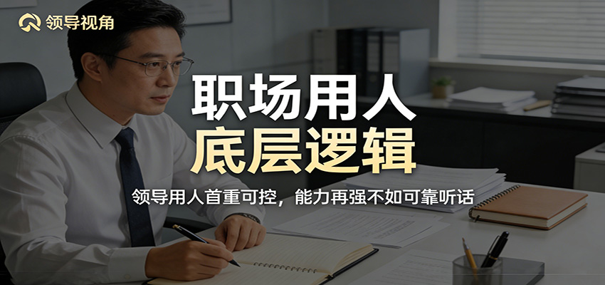公众号付费文章：职场用人底层逻辑，领导用人首重可控，能力再强不如可靠听话-点子口袋网