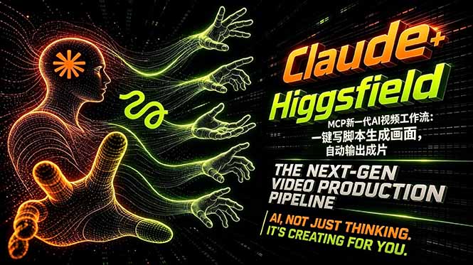 Claude+Higgsfield MCP新一代AI视频工作流：一键写脚本生成画面，自动输出成片-点子口袋网