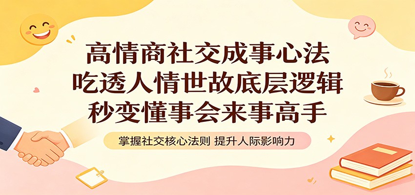 高情商社交成事心法：吃透人情世故底层逻辑，秒变懂事会来事高手-点子口袋网