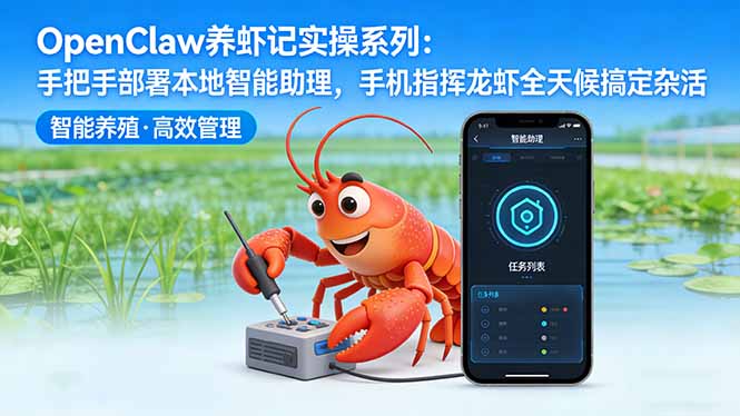 OpenClaw养虾记实操系列：手把手部署本地智能助理，手机指挥龙虾全天候搞定杂活-点子口袋网