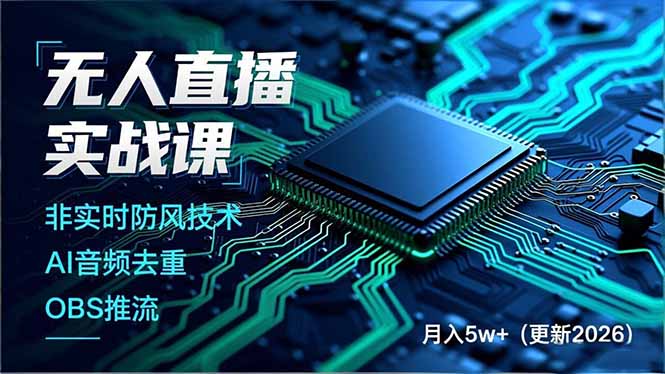 无人直播实战课(更新5月10-点子口袋网