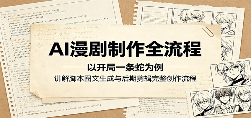 AI漫剧制作全流程：以开局一条蛇为例，讲解脚本图文生成与后期剪辑完整创作流程-点子口袋网