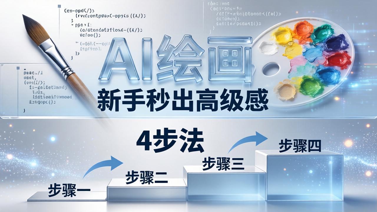 AI绘画入门别再硬磕了！即梦4步法：万能提示词公式+BRTR框架，新手秒出高级感-点子口袋网