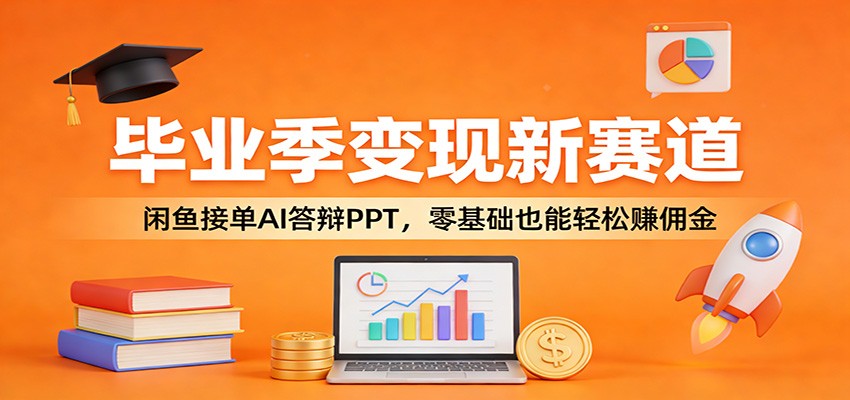 毕业季变现新赛道：闲鱼接单AI答辩PPT，零基础也能轻松赚佣金-点子口袋网