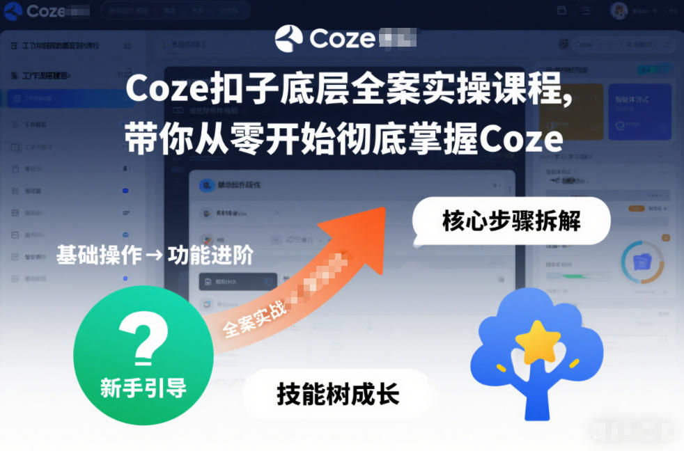 Coze扣子底层全案实操课程，带你从零开始彻底掌握Coze(更新3月)-点子口袋网