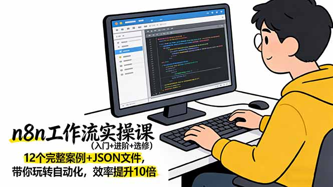 n8n工作流实操课(入门+进阶+选修-点子口袋网