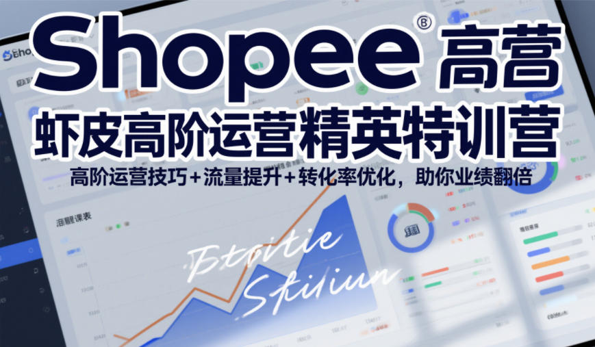 Shopee虾皮高阶运营精英特训营，高阶运营技巧+流量提升+转化率优化，助你业绩翻倍（更新26年7月）-点子口袋网