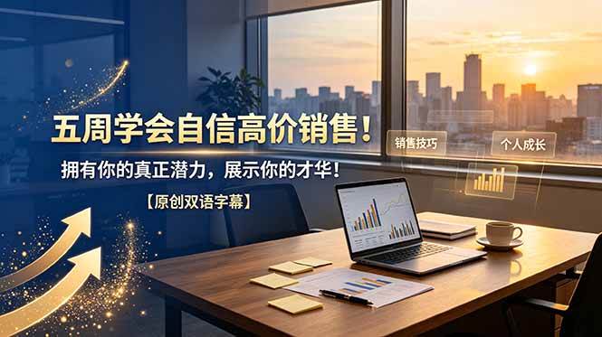 （19071期）五周学会自信高价销售！拥有你的真正潜力，展示你的才华！【原创双语字幕】-点子口袋网