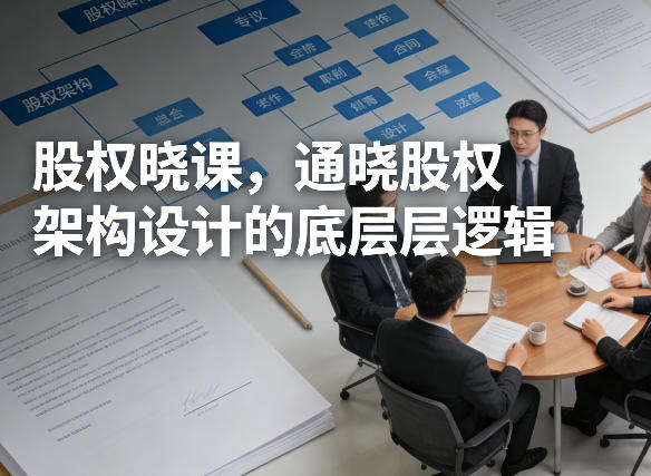 股权晓课，通晓股权架构设计的底层逻辑-点子口袋网