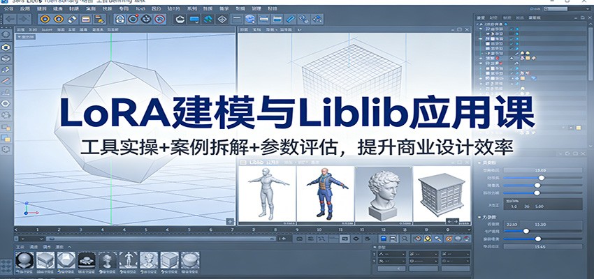 LoRA建模与Liblib应用课：工具实操+案例拆解+参数评估，提升商业设计效率-点子口袋网