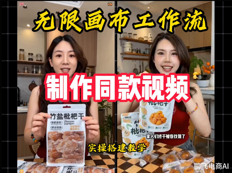 无限画布工作流一键复刻爆款带货视频，实操搭建，操作简单-点子口袋网
