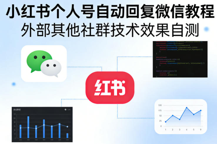 小红书个人号自动回复微信教程，外部其他社群技术，效果自测-点子口袋网