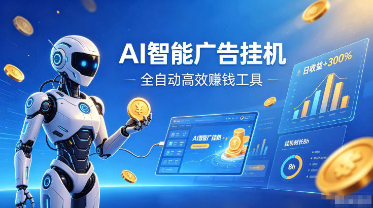 AI智能广告挂G，在家自动賺收益，全程无需人工操作、不用直播、不用拉人【揭秘】-点子口袋网