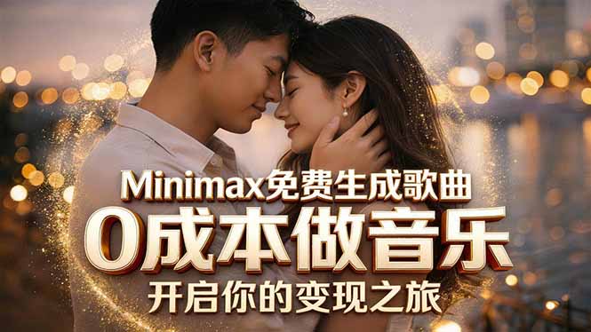 Minimax免费生成歌曲实测！0成本做音乐，说唱流行Lofi一键生成-点子口袋网