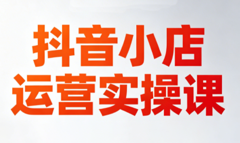 李老师·抖音小店运营实操课(更新2026)-点子口袋网