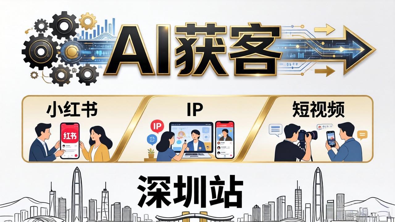 2026AI获客大课深圳站：4月17日-19日3天2夜拆透小红书+IP+短视频，老板操盘手必来-点子口袋网