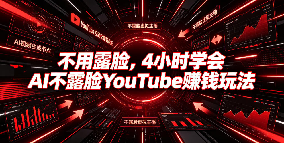 不用露脸，4小时学会AI不露脸YouTube賺钱玩法【原创双语字幕】-点子口袋网