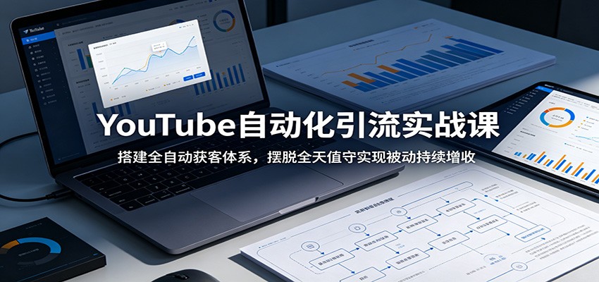 YouTube自动化引流实战课：搭建全自动获客体系，摆脱全天值守实现被动持续增收-点子口袋网