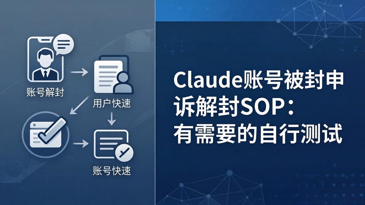 Claude账号被封申诉解封SOP：有需要的自行测试-点子口袋网