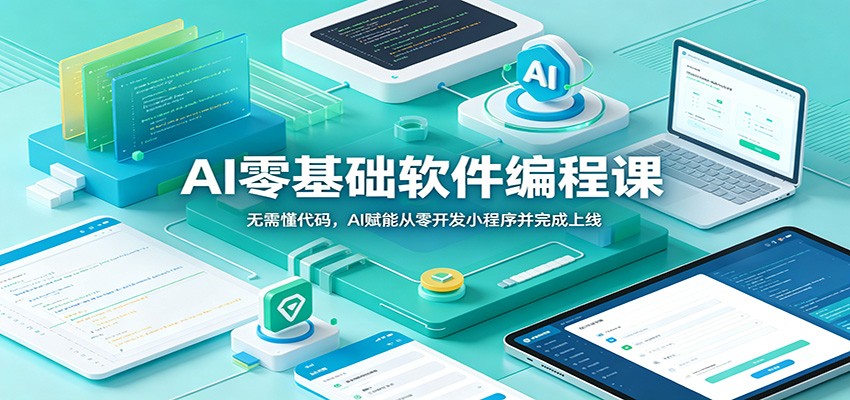 AI零基础软件编程课：无需懂代码，AI赋能从零开发小程序并完成上线-点子口袋网