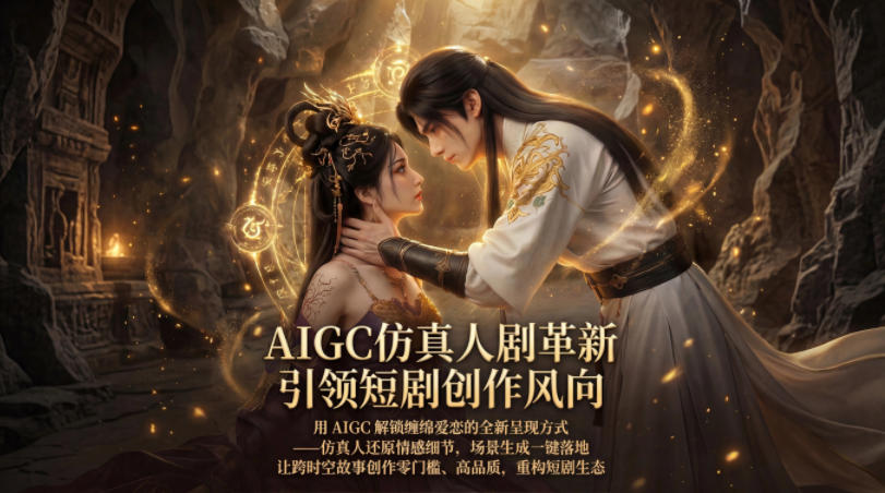 AIGC仿真人《合欢宗》短剧教学，用AIGC解锁缠绵爱恋的全新呈现方式，让跨时空故事创作零门槛、高品质，重构短剧生态-点子口袋网