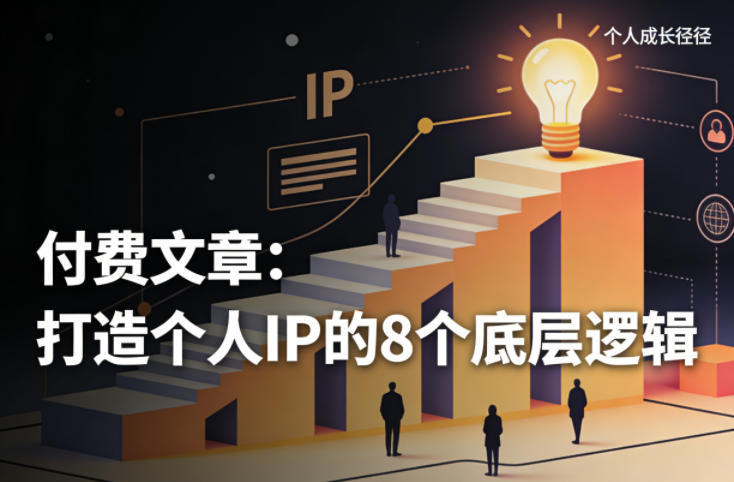 付费文章：打造个人IP的8个底层逻辑-点子口袋网
