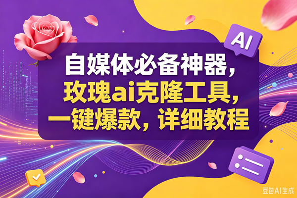 （18977期）玫瑰ai克隆工具，一键爆款ai神器，自媒体的必备工具，50多个功能，详细教程-点子口袋网