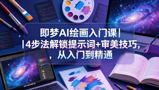 即梦AI绘画入门课｜4步法解锁提示词+审美技巧，从入门到精通-点子口袋网