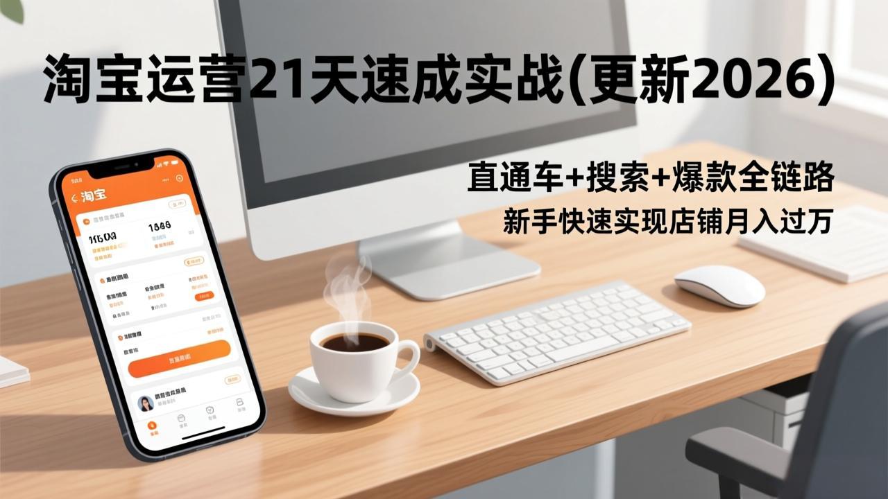 淘宝运营21天速成实战(更新3月-点子口袋网