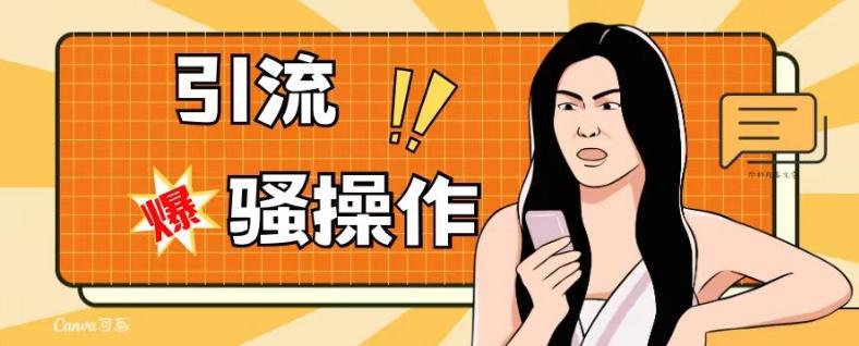 最新引流骚操作，单账号日引50-100，简单粗暴，适合于小白各行各业都可以进行操作，精准粉丝加到爆-点子口袋网