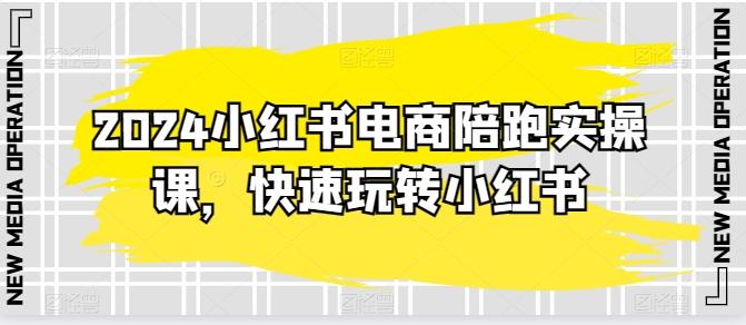 2024小红书电商陪跑实操课，快速玩转小红书，超过20节精细化课程-点子口袋网