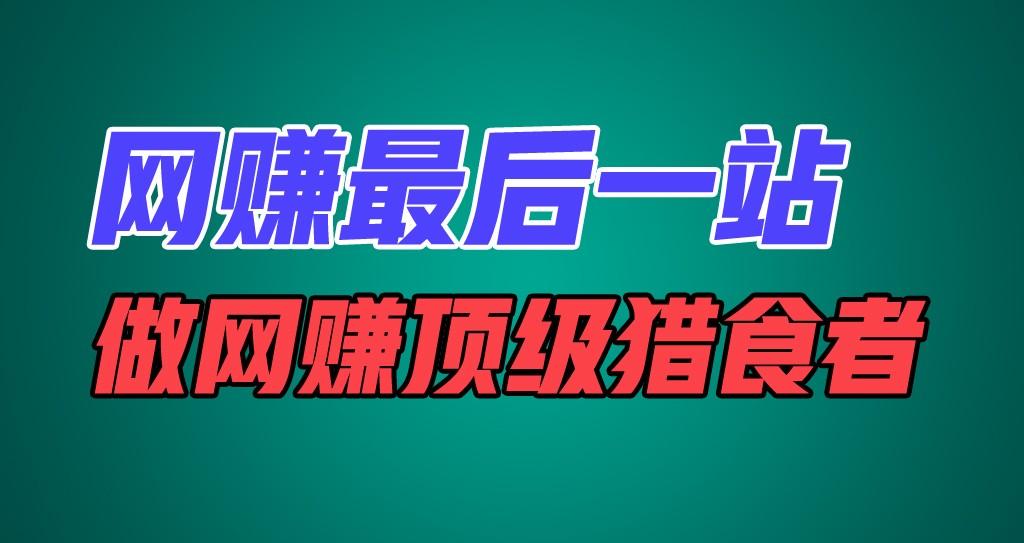 网赚最后一站，卖项目，做网赚顶级猎食者-点子口袋网