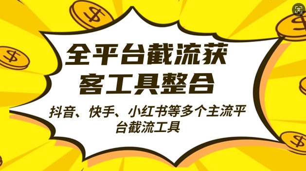 全平台截流获客工县整合全自动引流，日引2000+精准客户【揭秘】-点子口袋网