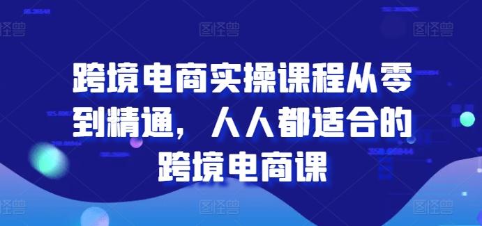 跨境电商实操课程从零到精通，人人都适合的跨境电商课-点子口袋网
