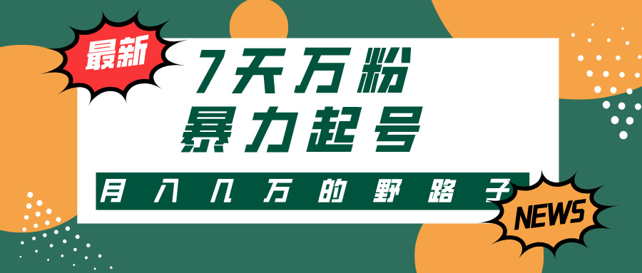 3-7天万粉，快手暴力起号，多种变现方式，新手小白秒上手，单月变现几...-点子口袋网