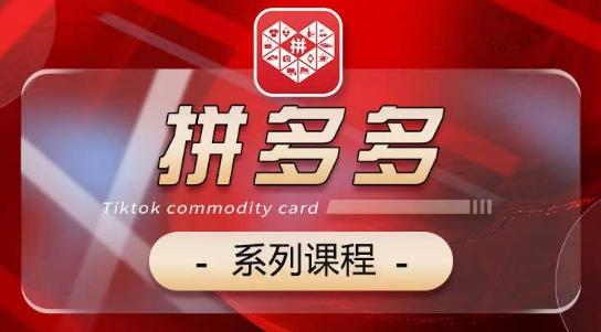 2024拼多多系列课，【基础】【运营】【活动】【推广】【玩法】5大模块-点子口袋网
