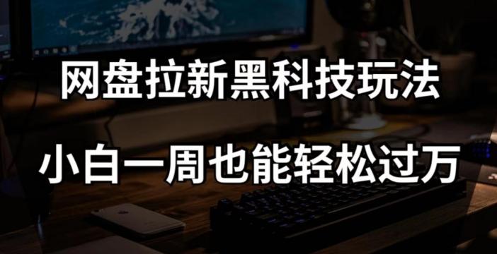 网盘拉新黑科技玩法，小白一周也能轻松过万【全套视频教程+黑科技】【揭秘】-点子口袋网