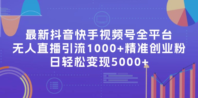 最新抖音快手视频号全平台无人直播引流1000+精准创业粉，日轻松变现5000+-点子口袋网