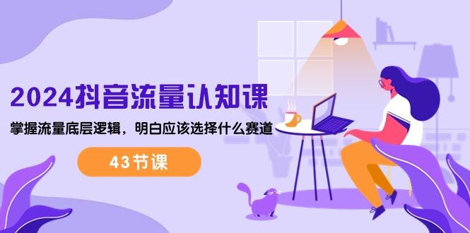 2024抖音流量·认知课：掌握流量底层逻辑，明白应该选择什么赛道 (43节课-点子口袋网