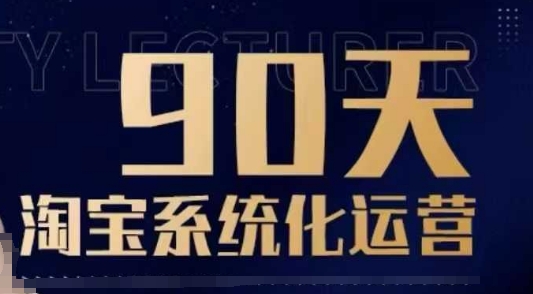 90天淘宝系统化运营，从入门到精通-点子口袋网
