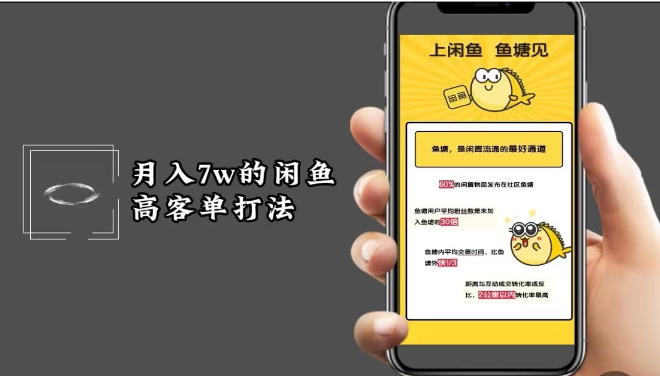 月入7w闲鱼高客单玩法，精细化运营，二手电商保姆级教程-点子口袋网