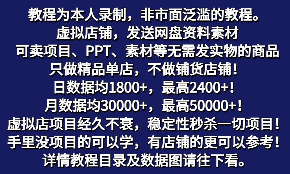 图片[2]-拼多多虚拟电商训练营月入50000+你也行，暴利稳定长久，副业首选-点子口袋网