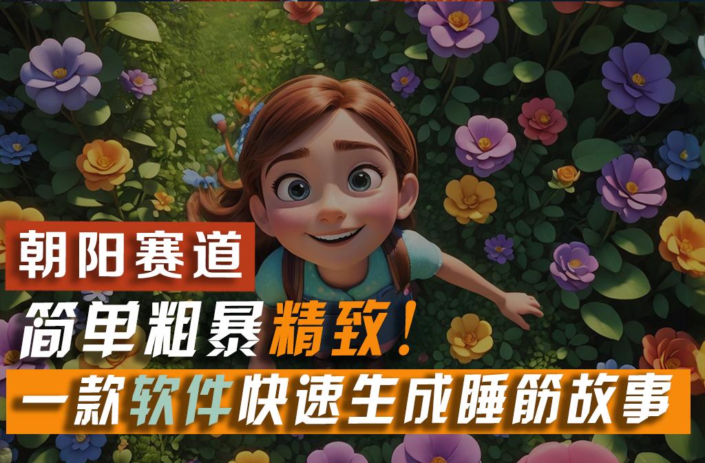 利用一款软件5分钟一条爆款睡筋故事，简单粗暴精致！小白月入2w+-点子口袋网