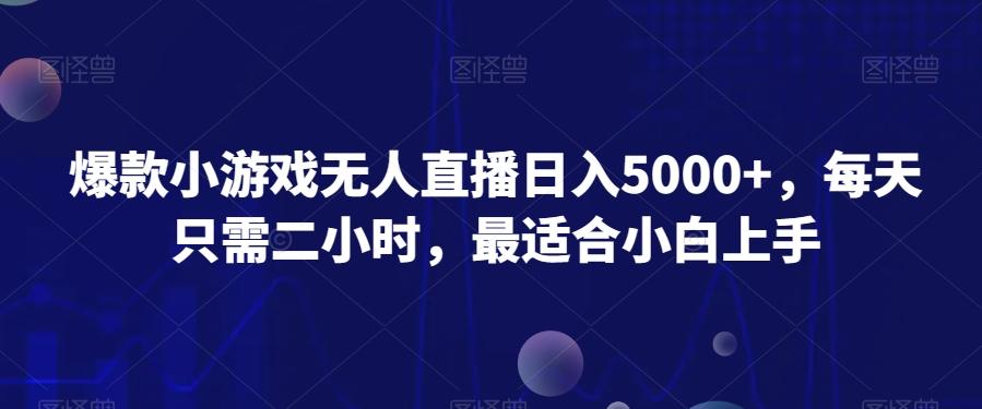爆款小游戏无人直播日入5000+，每天只需二小时，最适合小白上手-点子口袋网