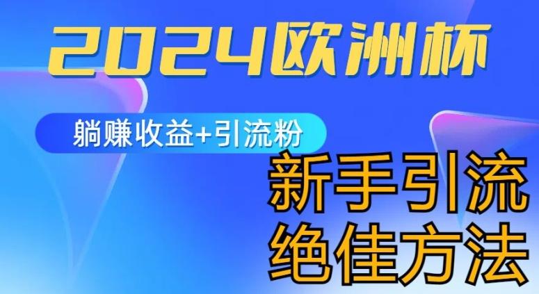 2024欧洲杯风口的玩法及实现收益躺赚+引流粉丝的方法，新手小白绝佳项目【揭秘】-点子口袋网