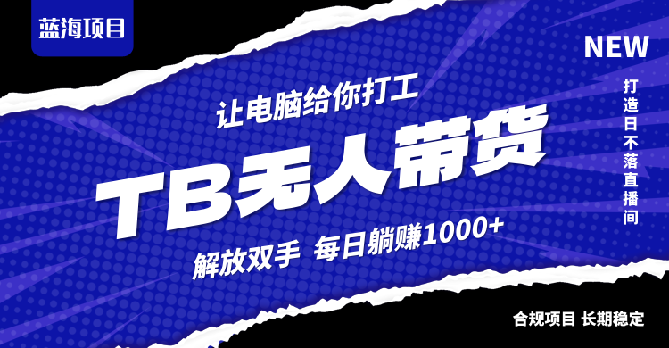 淘宝无人直播最新玩法，不违规不封号，轻松月入3W+-点子口袋网